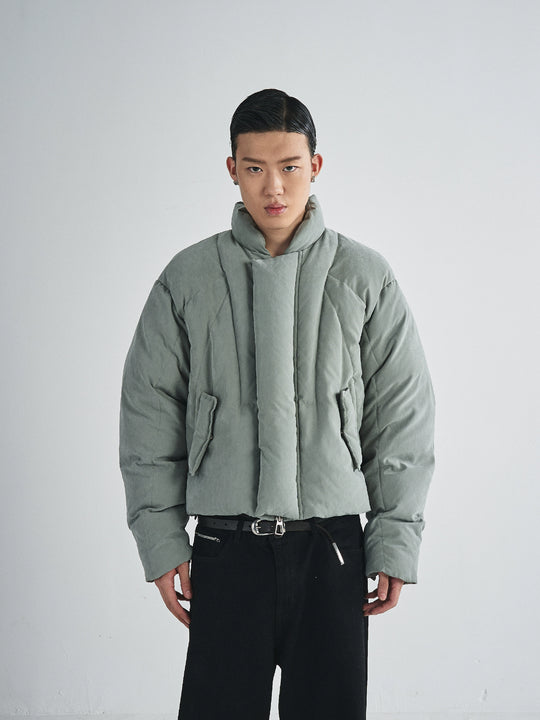 RUSURE Brushed Short Down Jacket | Face 3 Face