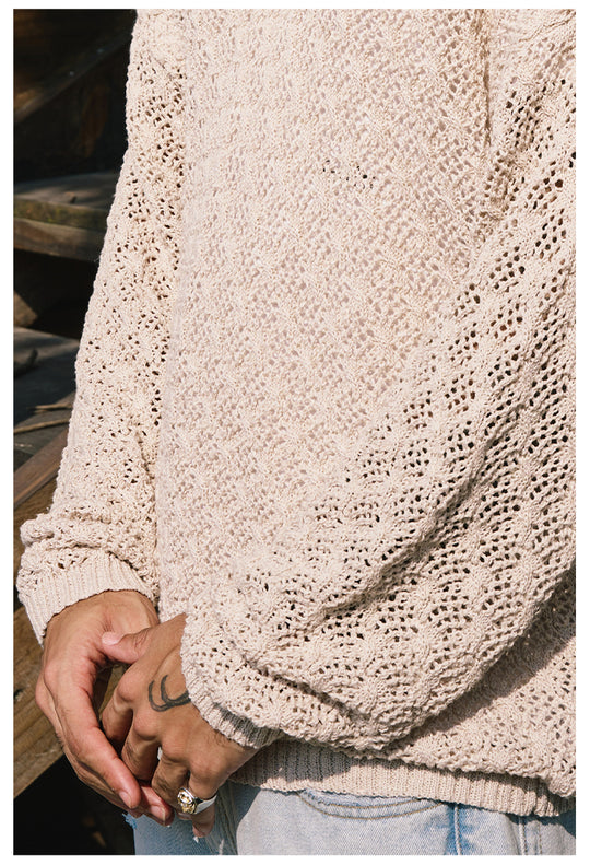 Remedy Mesh Polo Knit Sweater | Face 3 Face