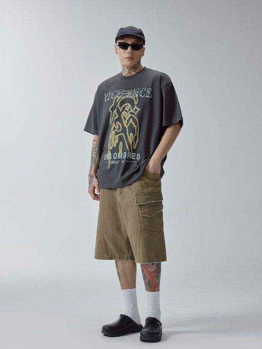 F2CE VIGILANCE Vintage Print Tee | Face 3 Face