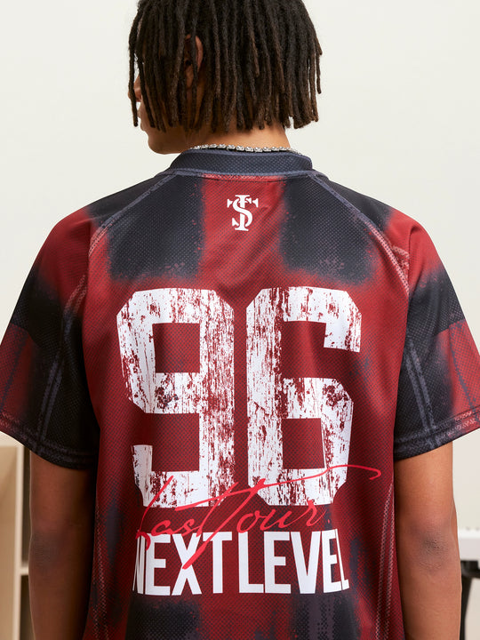 Small Town Kid Gradient Striped Soccer Jersey | Face 3 Face