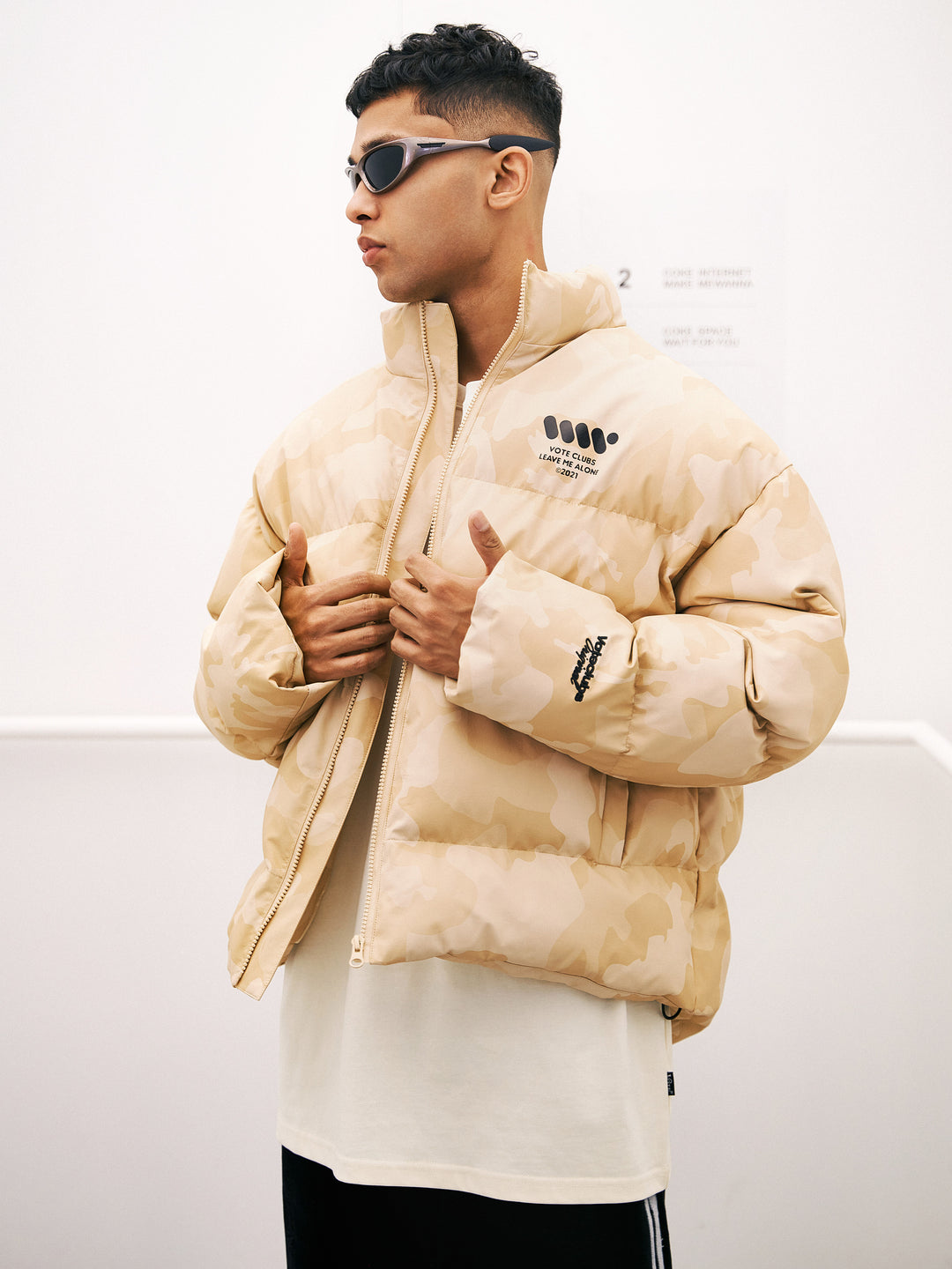 VOTE VVVVOTE Stand Up Collar Camouflage Jacket