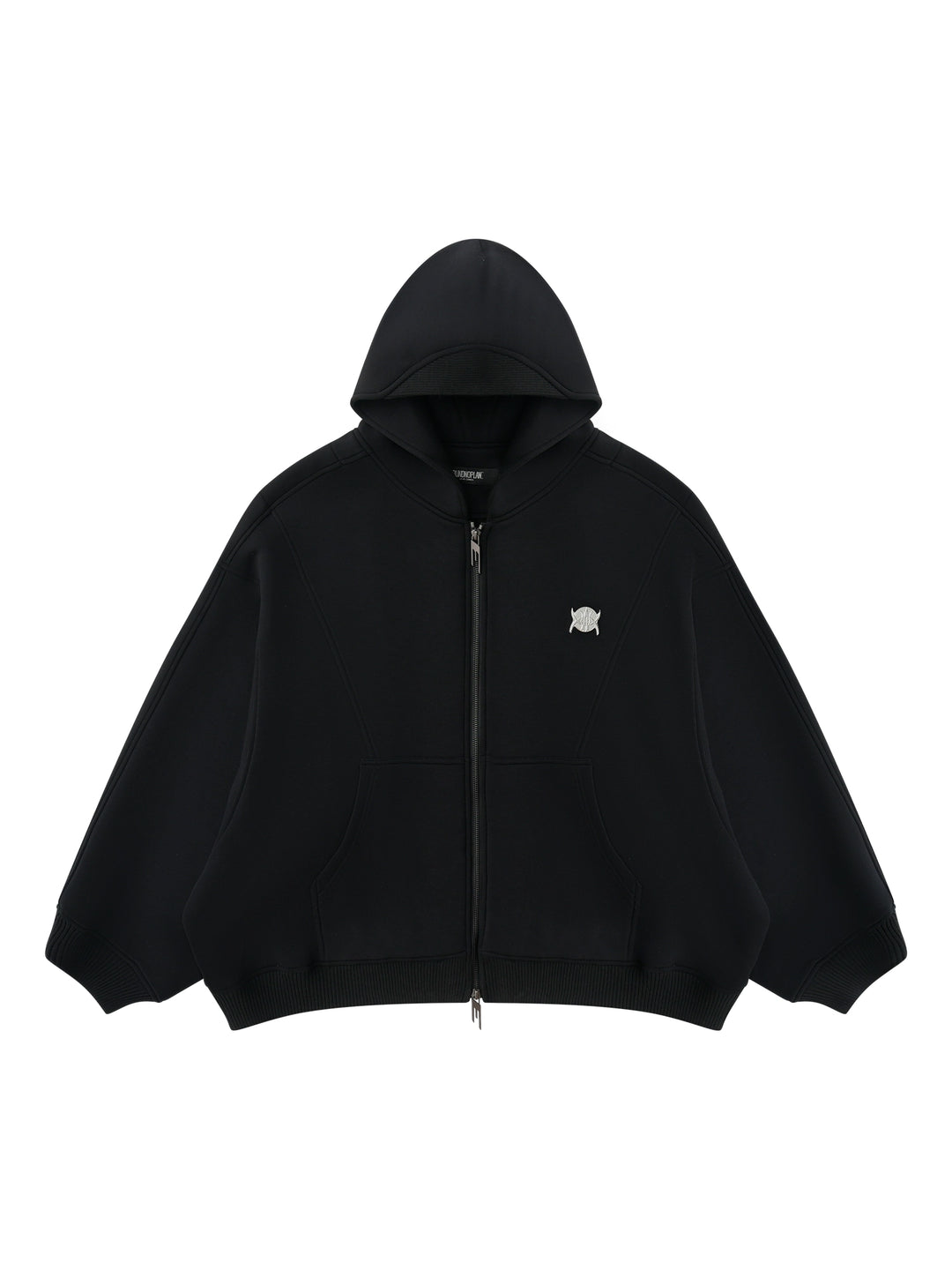 BLIND NO PLAN 3D Reconstructed Inverted Sleeves Zip-Up Hoodie | Face 3 Face