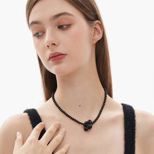 AWE Four-Leaf Clover Beaded Necklace | Face 3 Face