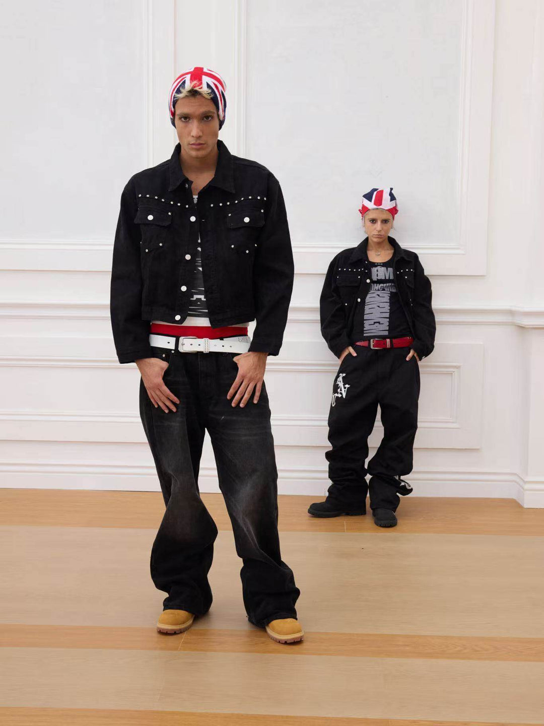 KARMANISTIC Diamond Studded Short Denim Jacket | Face 3 Face