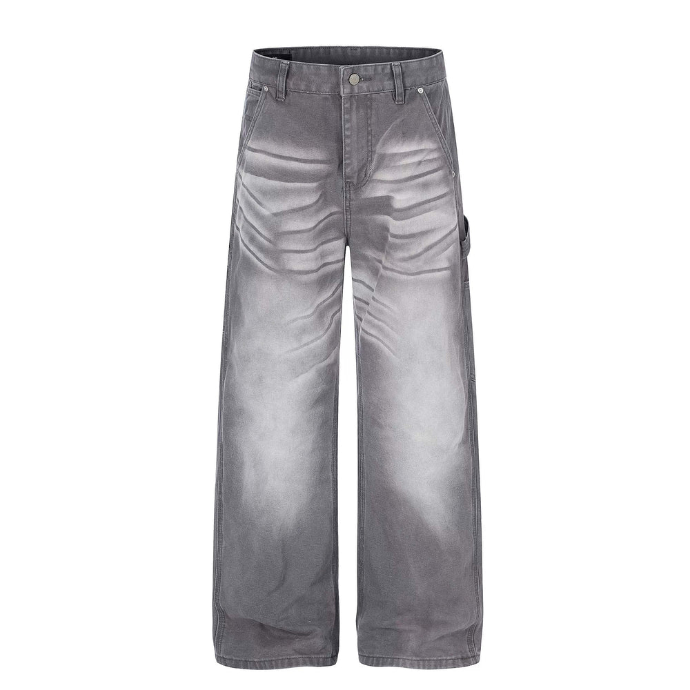 F3F Select Stone Washed Baggy Painter Jeans
