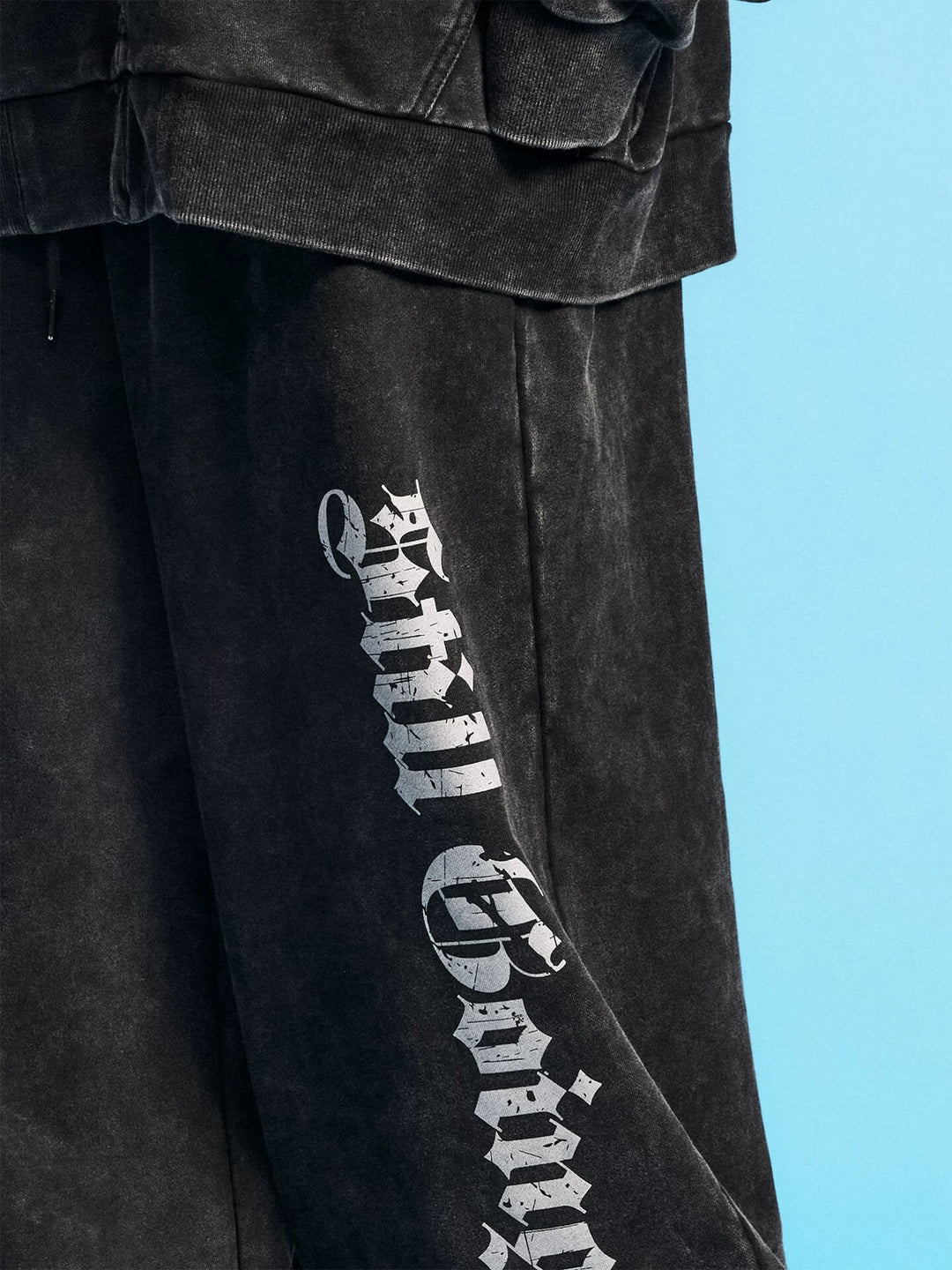 1807 Washed Faded Color Baggy Sweatpants | Face 3 Face