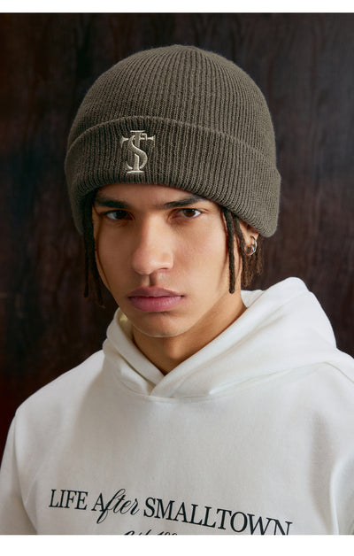 Small Town Kid Basic Logo Embroidery Beanie | Face 3 Face