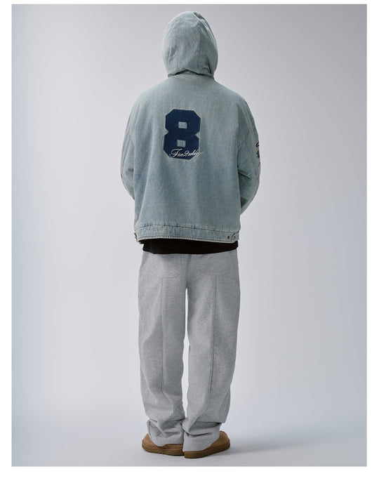 F2CE Stitching Heavyweight Gray Sweatpants | Face 3 Face