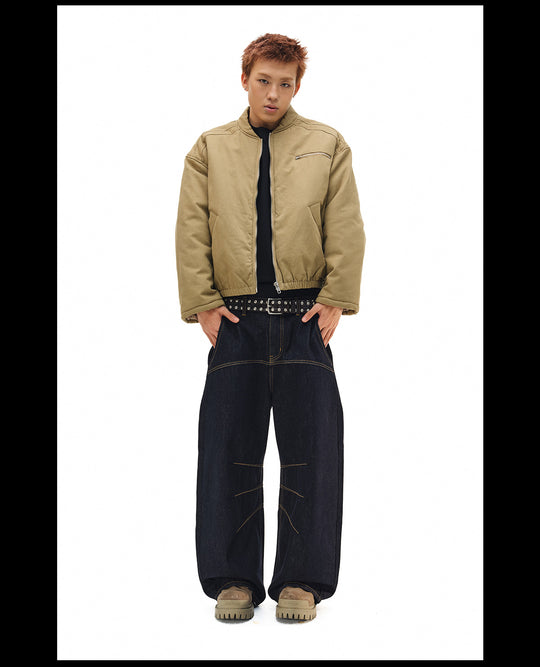 NOVACAM Canvas Puffer Short Work Jacket | Face 3 Face