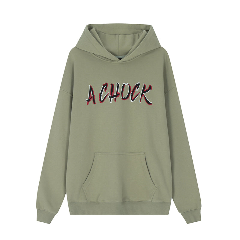 Achock Multicolor Logo Embroidery Hoodie