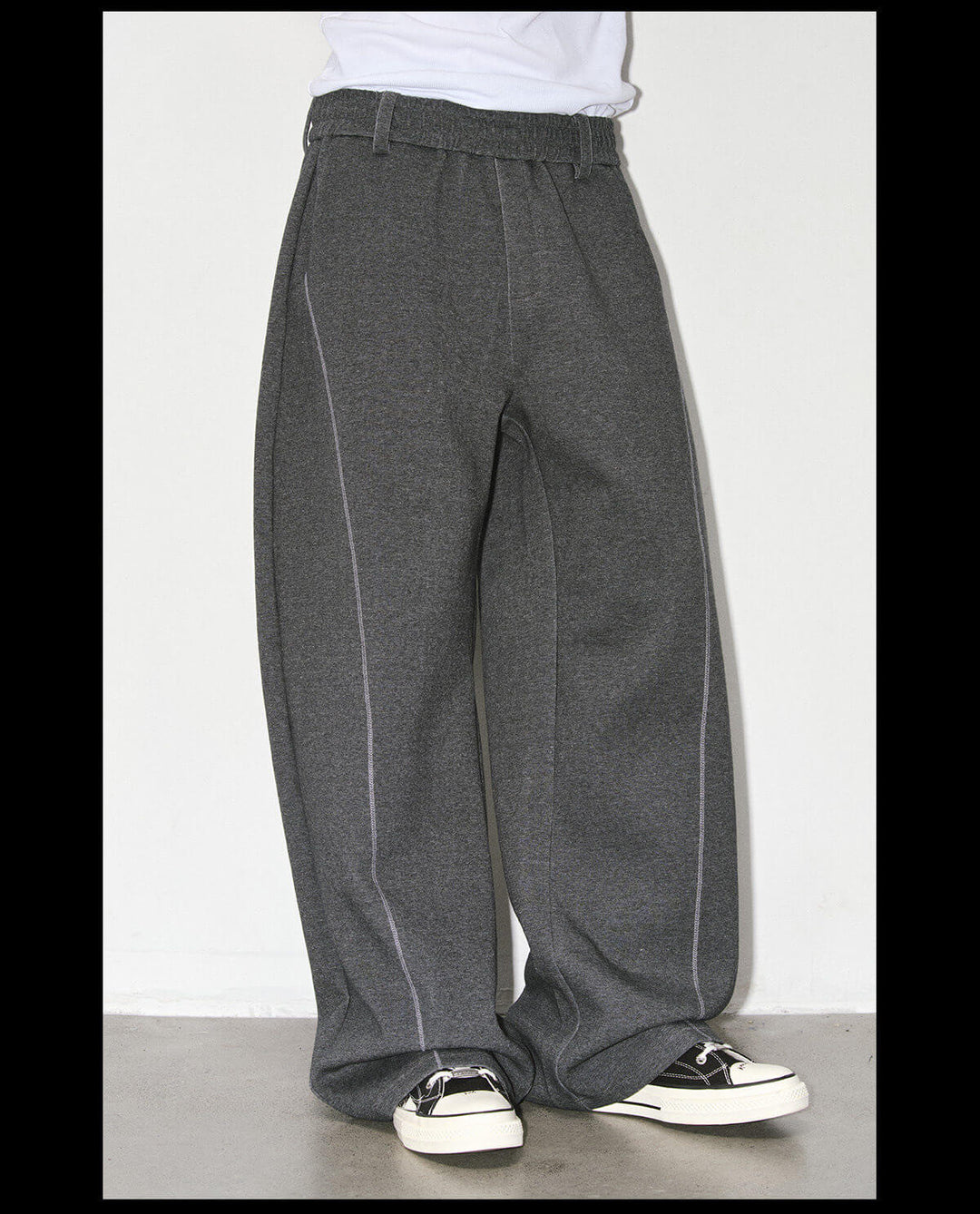NOVACAM Air Layered Curved Baggy Sweatpants | Face 3 Face