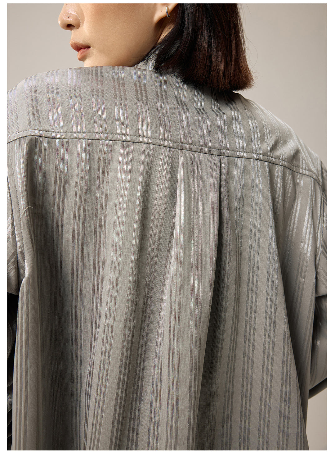 Remedy Silk Striped Long Sleeve Shirt | Face 3 Face
