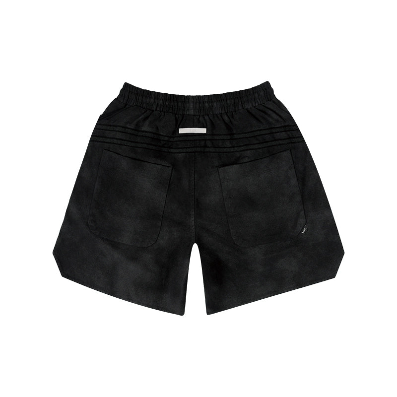 Labt Curved Design Washed Shorts | Face 3 Face