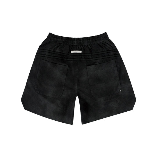Labt Curved Design Washed Shorts | Face 3 Face