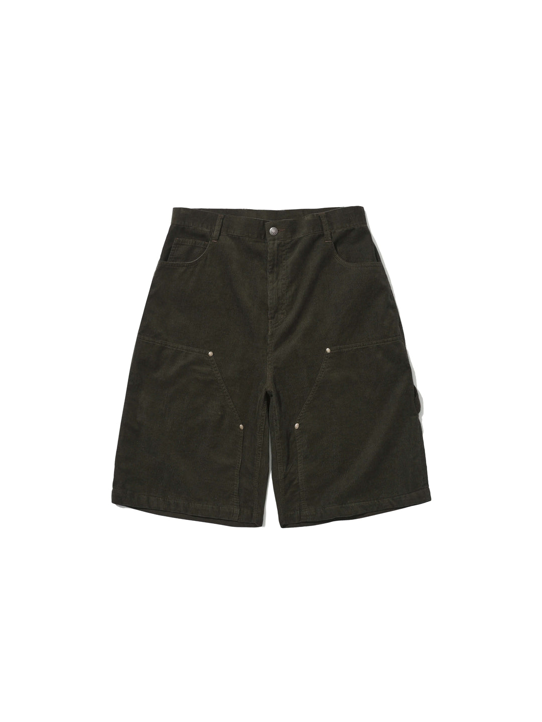 LIBERAFIT Double Knee Patch Corduroy Shorts | Face 3 Face