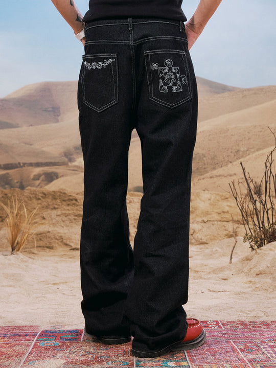 YADcrew Metal Snap Clip Fly Jeans | Face 3 Face