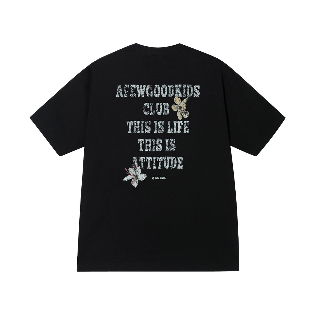 AFGK Ring Floral Logo Broken Print Tee | Face 3 Face