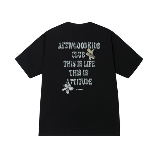 AFGK Ring Floral Logo Broken Print Tee | Face 3 Face