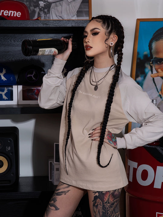 TGFCLUB Contrast Raglan Long Sleeve Tee | Face 3 Face