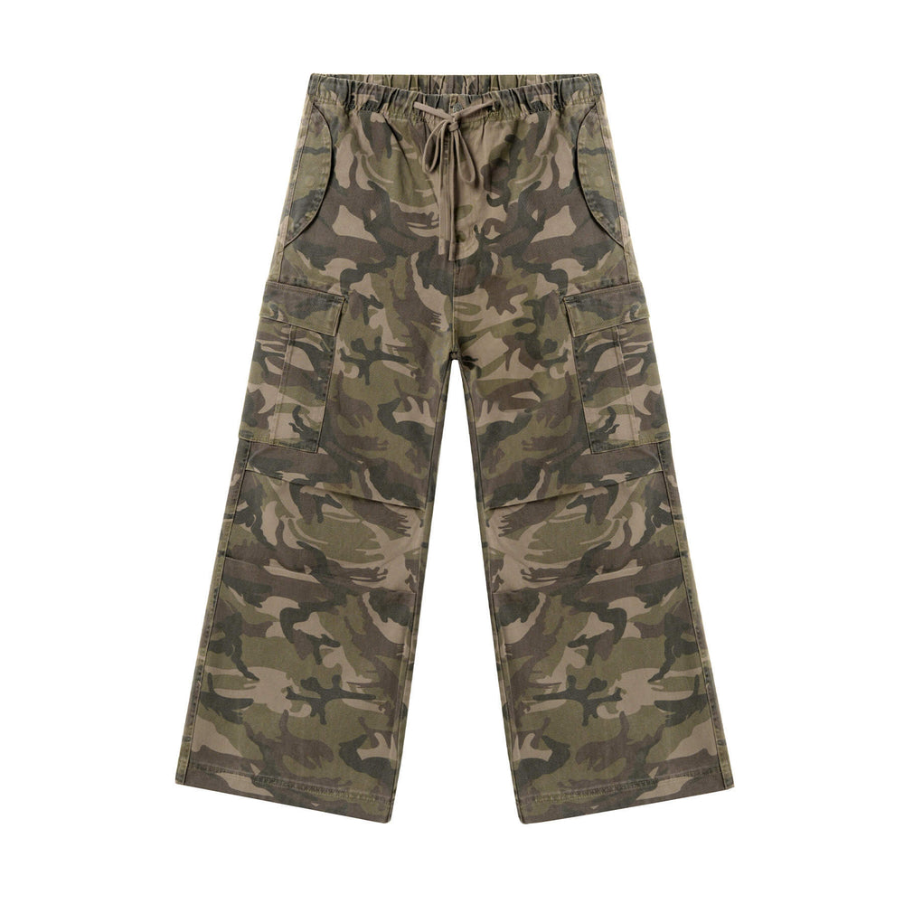 JHYQ Camouflage Drawstring Baggy Cargo Pants | Face 3 Face