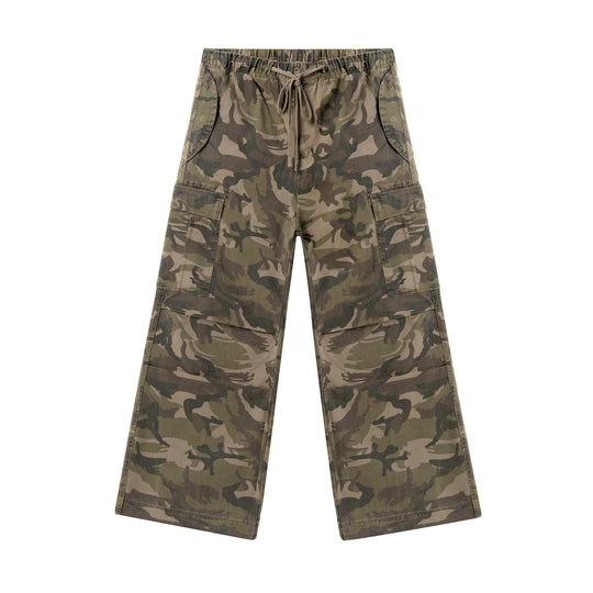 JHYQ Camouflage Drawstring Baggy Cargo Pants | Face 3 Face
