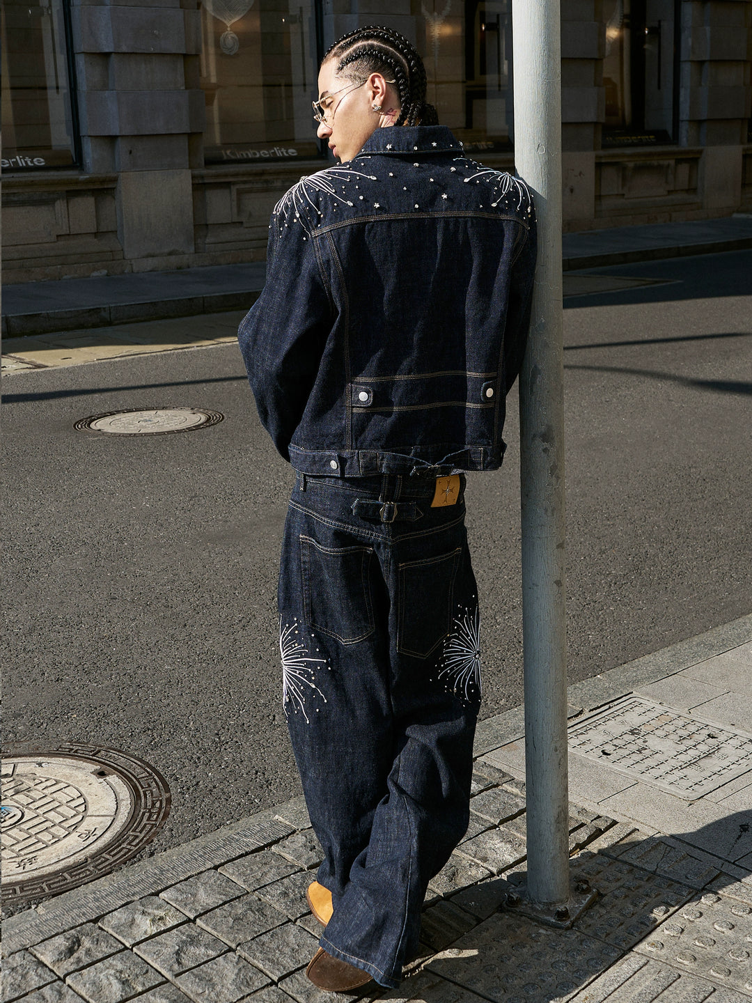 STEEPC Fireworks Rhinestone Denim Jeans | Face 3 Face