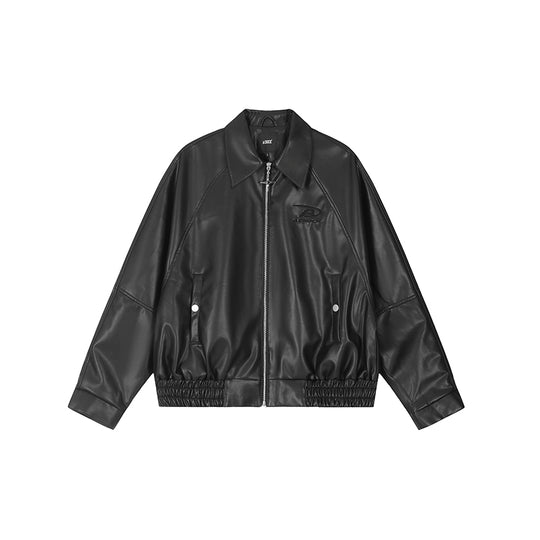 Achock Logo Motorcycle Leather Jacket