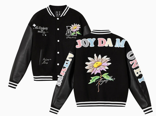 MEDM Daisy Floral Varsity Jacket | Face 3 Face