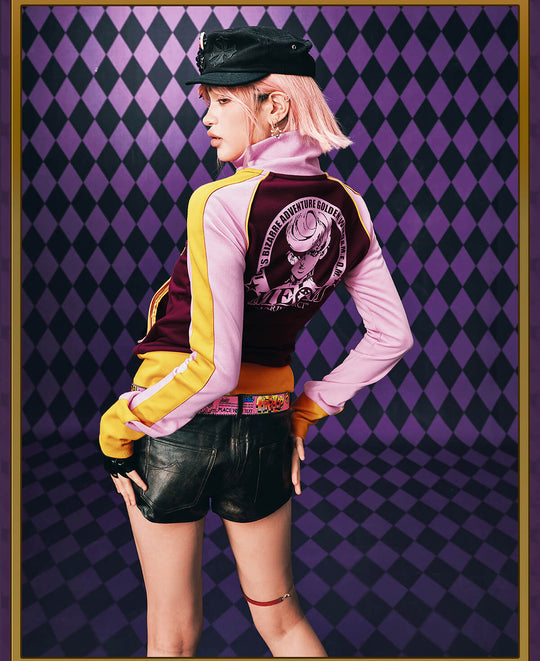 MEDM × JOJO Color Block High Neck Track Jacket | Face 3 Face