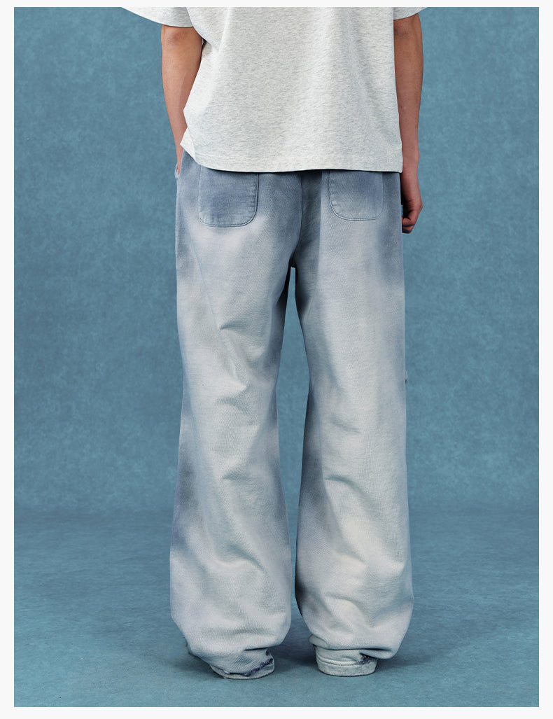 MEDM Washed and Dyed Embroidered Sweatpants | Face 3 Face