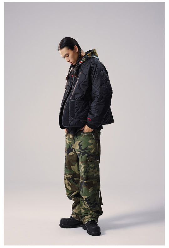Remedy Patch Embroidered Quilted Military Jacket | Face 3 Face