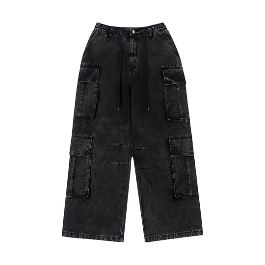 Labt Washed Fade Multi Pocket Baggy Cargo Pants | Face 3 Face