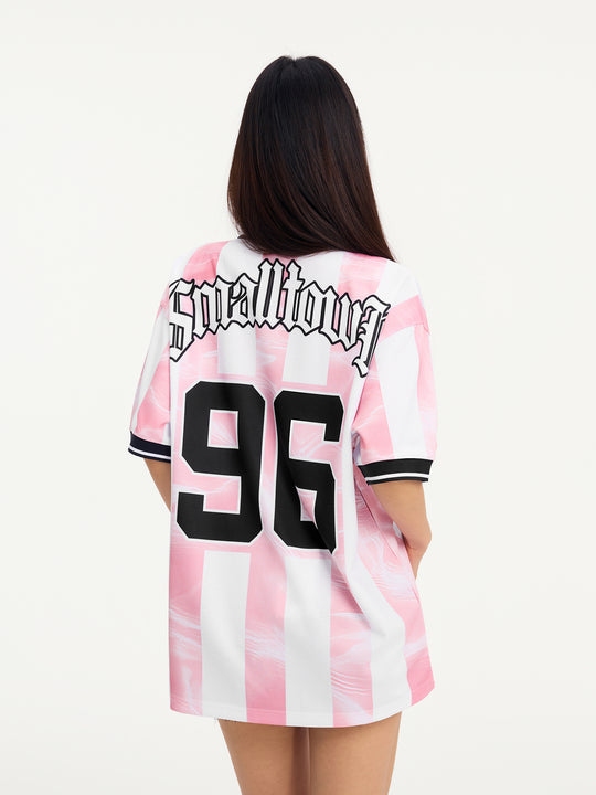 Small Town Kid Water Ripple Striped Polo Jersey | Face 3 Face