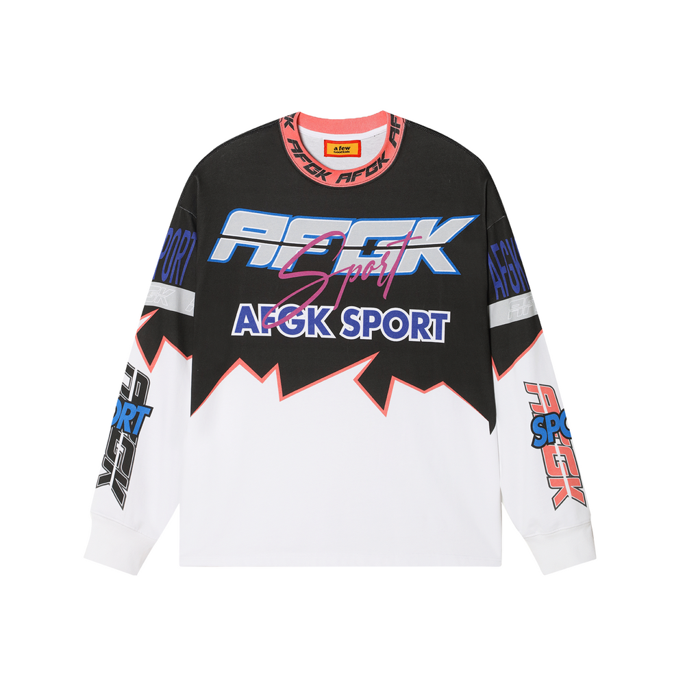 AFGK Color Blocking Motorcycle Suit Long Sleeved Tee | Face 3 Face