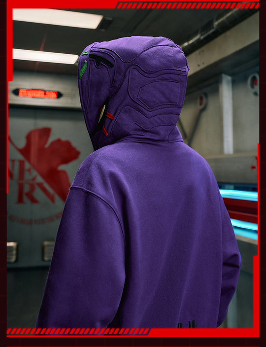 MEDM x EVA Unit-00, Unit-01, Unit-02 Mecha Design Zip-Up Hoodie | Face 3 Face