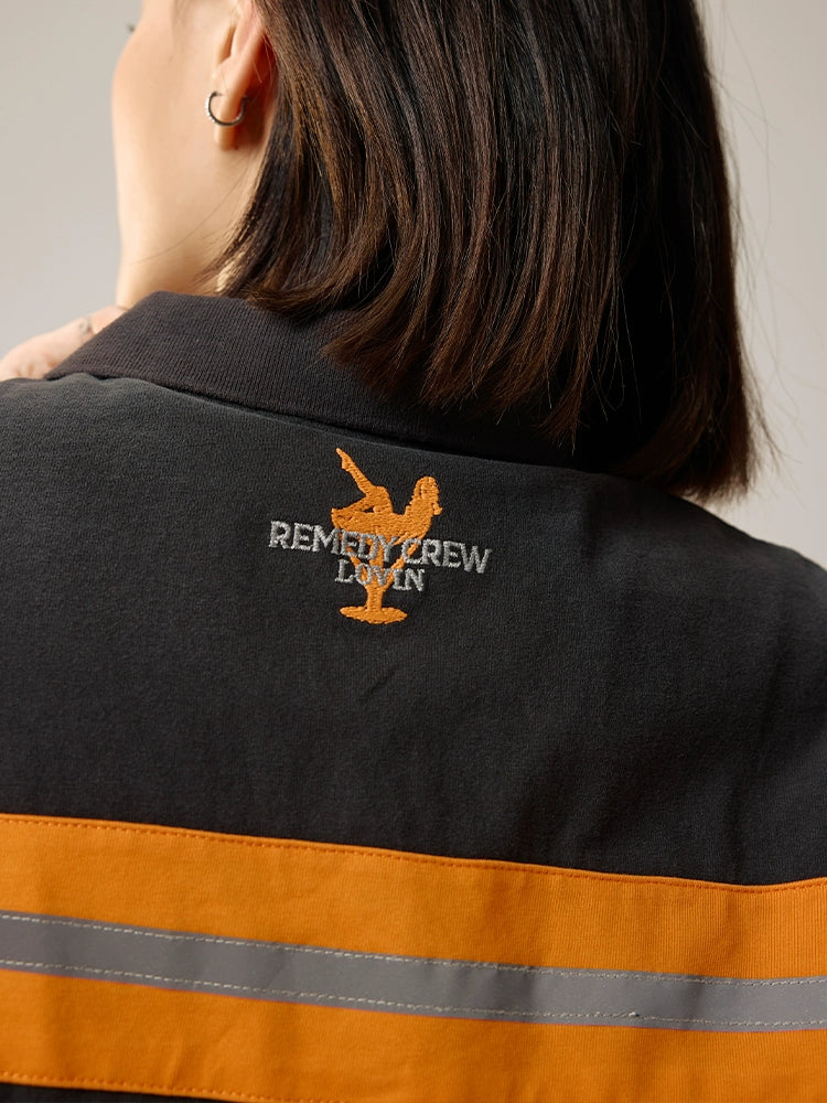 Remedy Cocktail Glass Girl Embroidery Polo Shirt | Face 3 Face