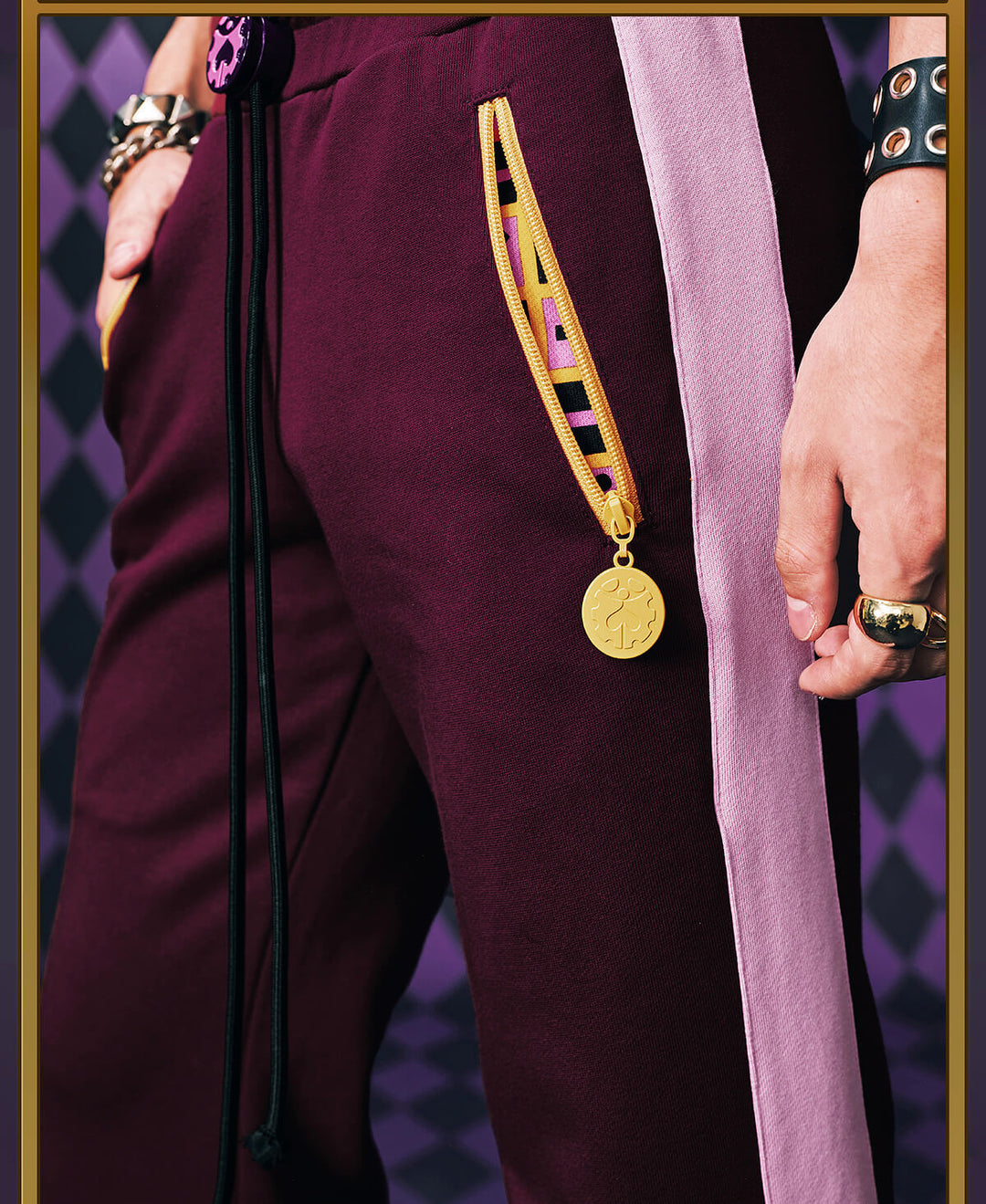 MEDM × JOJO Color Block Side Stripe Track Pants | Face 3 Face