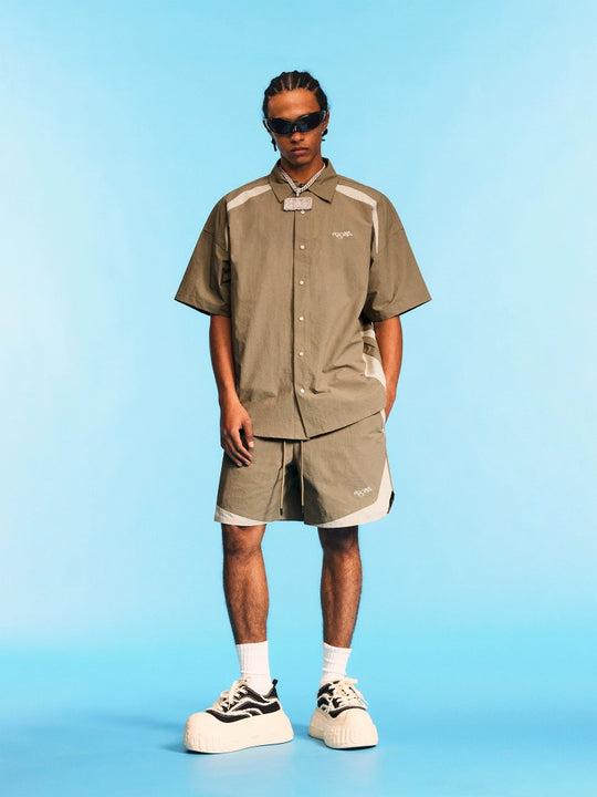 1807 Ripstop Patchwork Short Sleeve Shirt | Face 3 Face