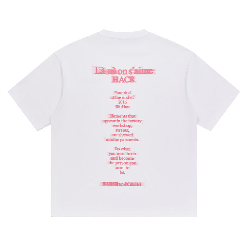 Harsh and Cruel Phantom Font French Typography Tee