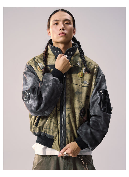 Remedy 3D Digital Print MA-1 Bomber Jacket | Face 3 Face