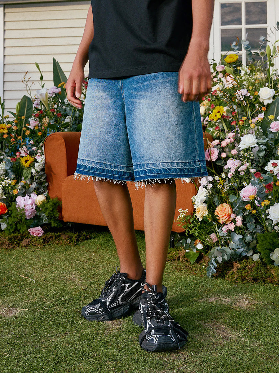 Harsh and Cruel Vintage Washed Destroyed Jorts | Face 3 Face