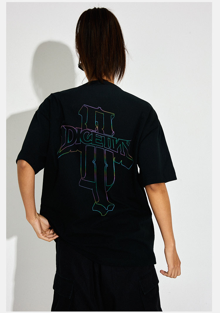 DICETINY Reflective Logo Tee | Face 3 Face