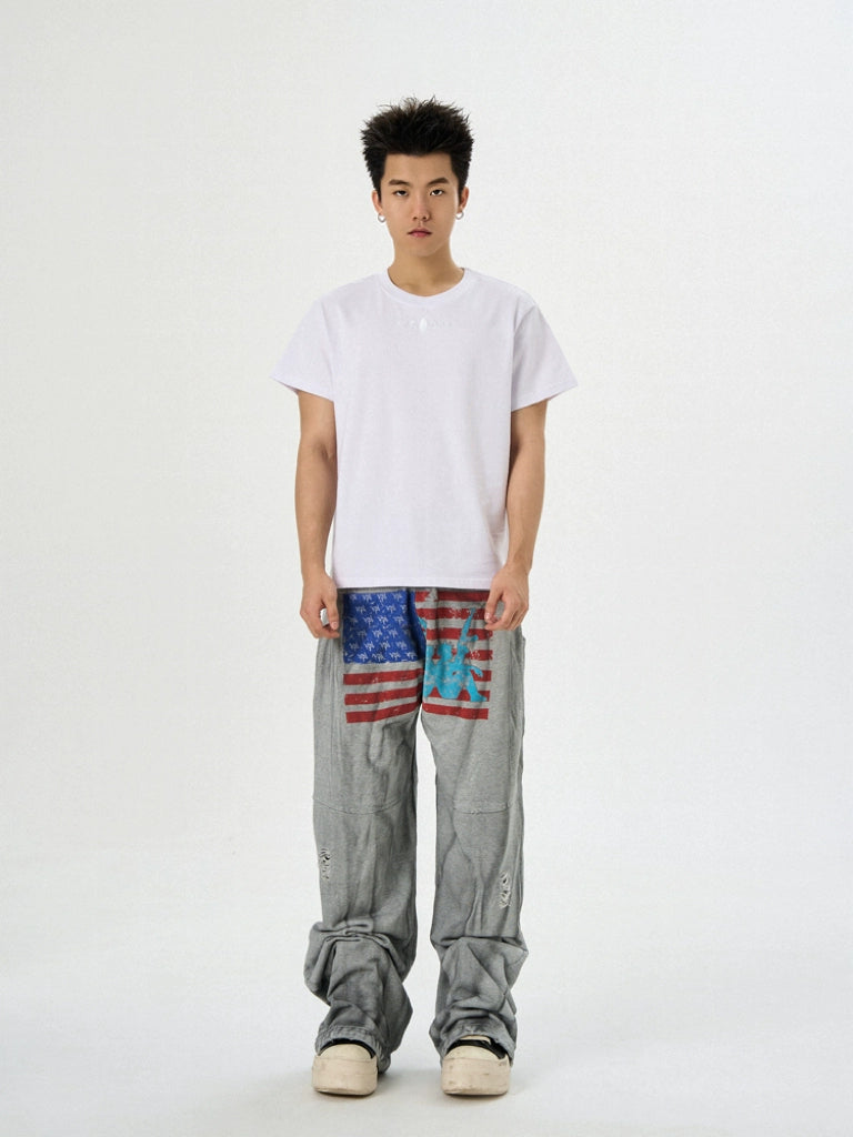 KARMANISTIC Standard Logo Embroidery Boxy Fit Tee | Face 3 Face