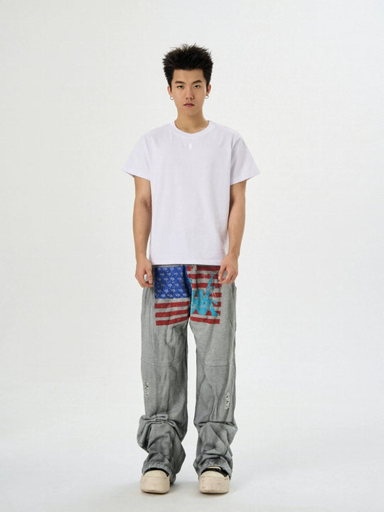 KARMANISTIC Standard Logo Embroidery Boxy Fit Tee | Face 3 Face