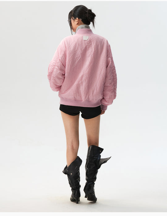 MEDM Crinkled Nylon MA-1 Bomber Jacket | Face 3 Face