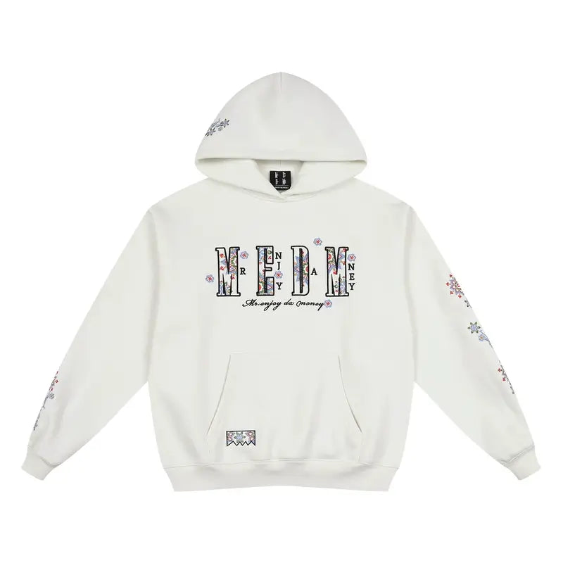 MEDM Ethnic Flower Embroidered Hoodie | Face 3 Face