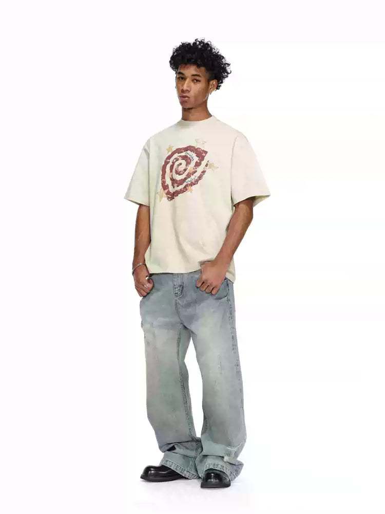 ANTIDOTE Psychedelic Star Swirl Printed Tee | Face 3 Face