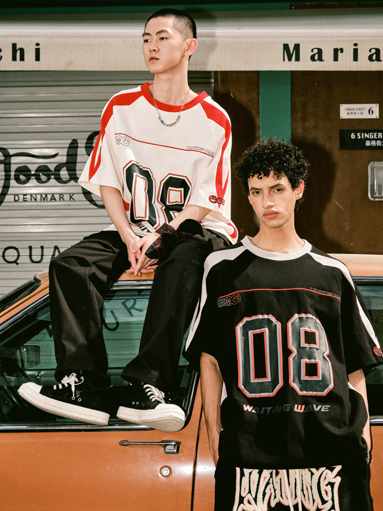 WAITINGWAVE Contrast Color Ice Hockey Jersey | Face 3 Face