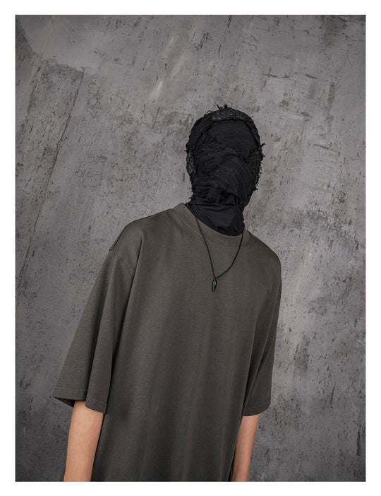 UNDERWATER Brown Sand-Washed Basic Faded Tee | Face 3 Face