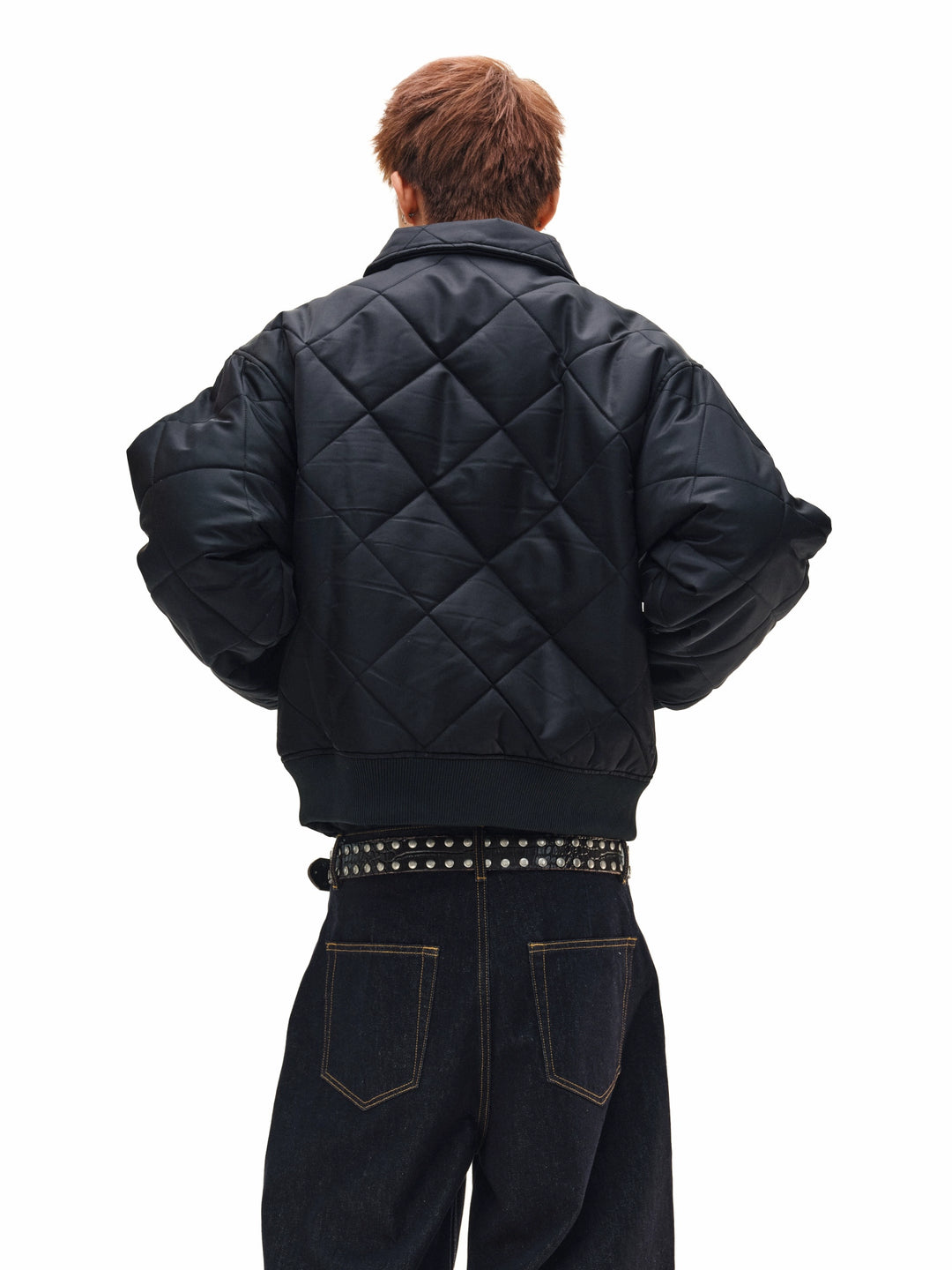 NOVACAM Diamond Plaid Quilted Puffer Jacket | Face 3 Face